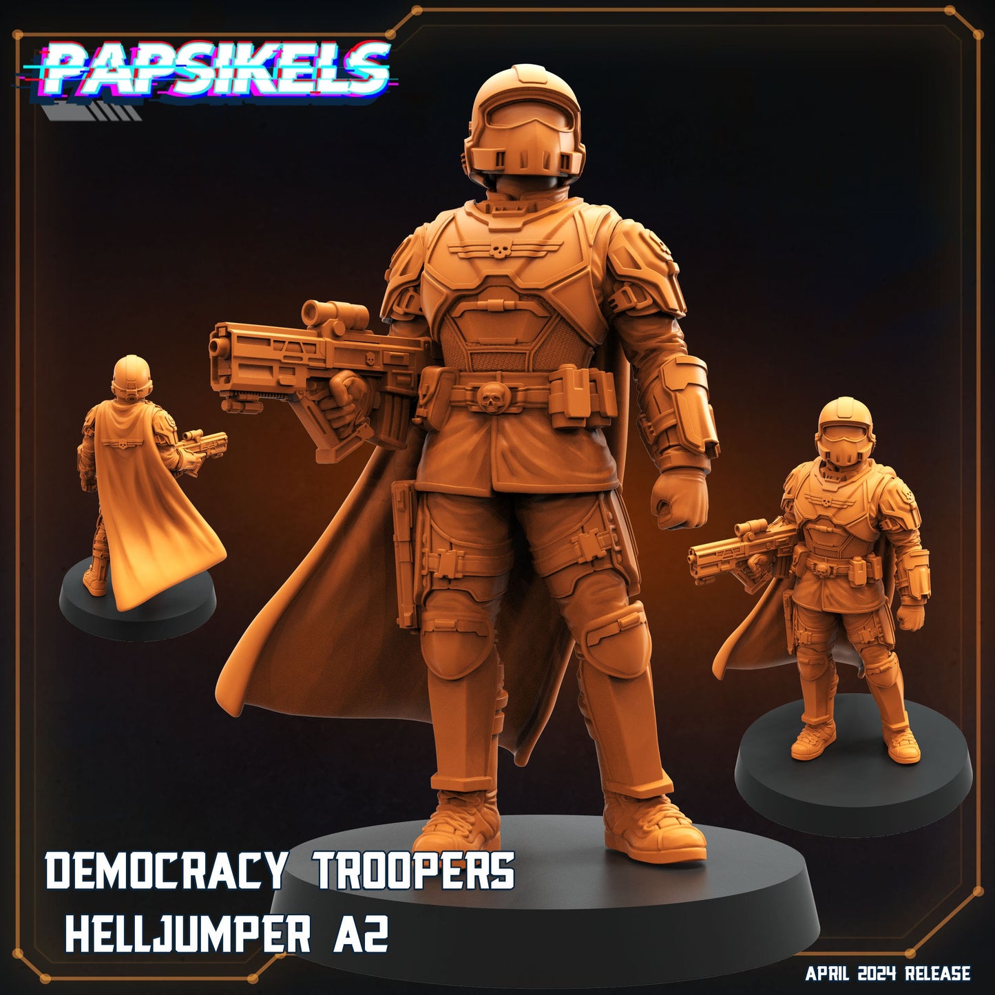Helljumpers - 32mm Scale Alien Miniature | RPG | Sci fi | Role Playing | DnD | Papsikel