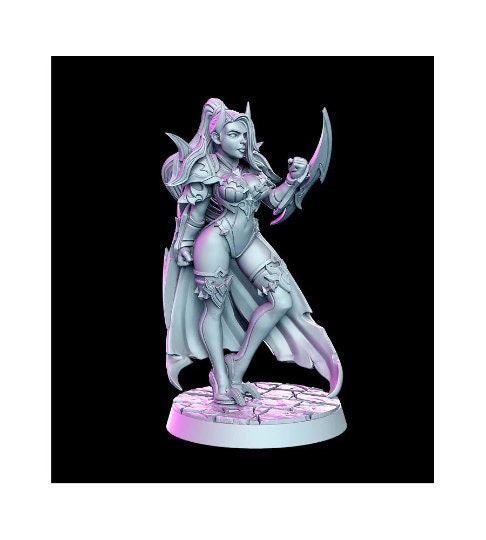 Elena - 32mm Scale DnD Miniature | Dungeons and Dragons | JRPG Mini - RN Estudio