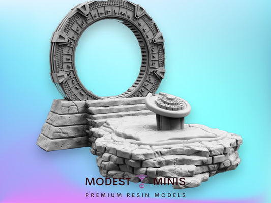 Afamnistan Star Entrance | 28mm - 40mm Scale | Survivor Terrain | Fantasy Scatter | Sci Fi Terrain | Papsikels