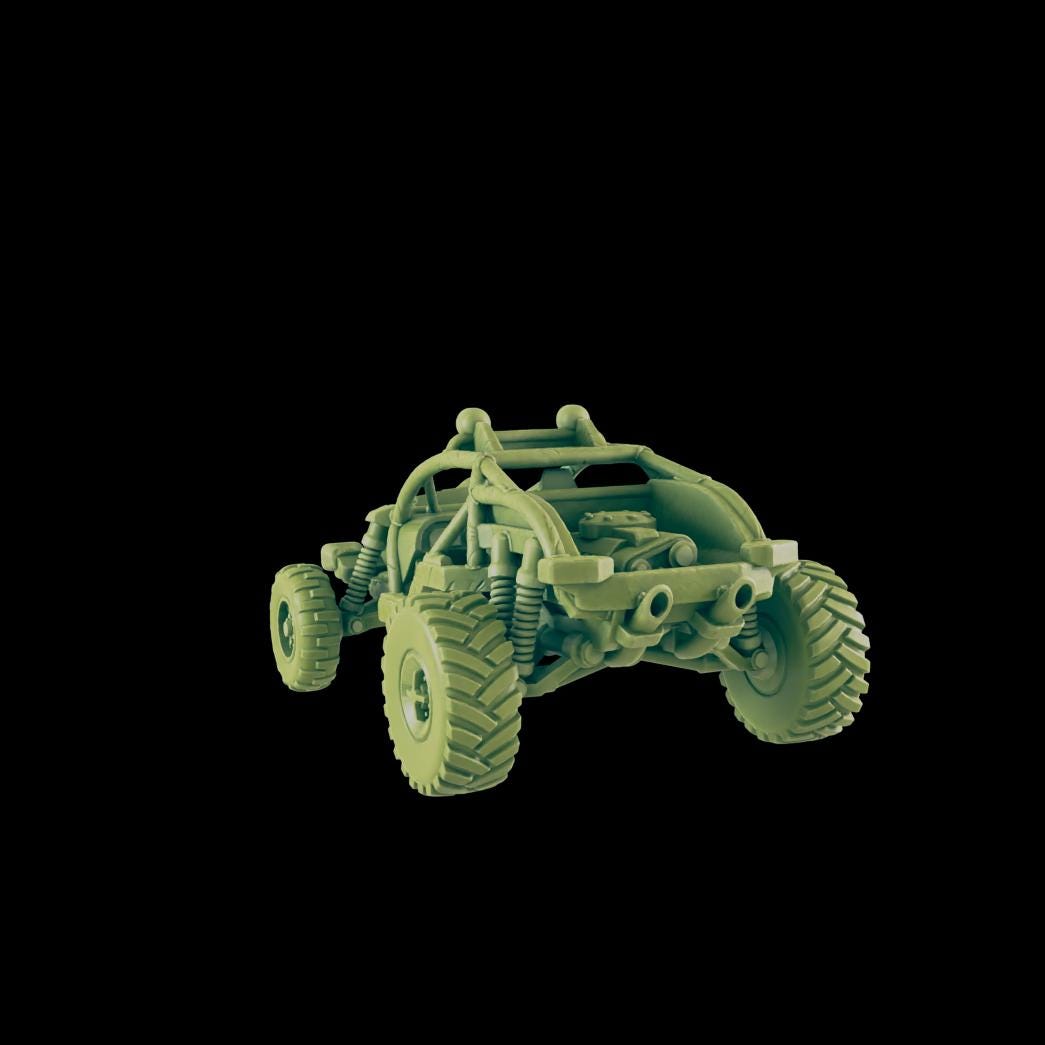 EC3D Badlands Buggy 1 | 28mm - 54mm Scale | Survivor Terrain | Fantasy Scatter | Sci Fi Terrain | EC3D Badlands