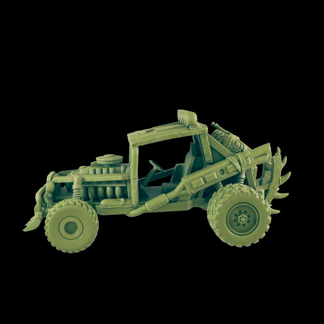 EC3D Badlands Buggy 2 | 28mm - 54mm Scale | Survivor Terrain | Fantasy Scatter | Sci Fi Terrain | EC3D Badlands