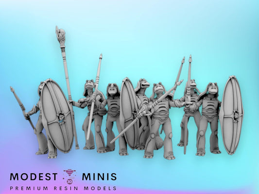 7pc Aquatic Alien Troopers - 28mm - 40mm Scale | Star Wars Legion Mini