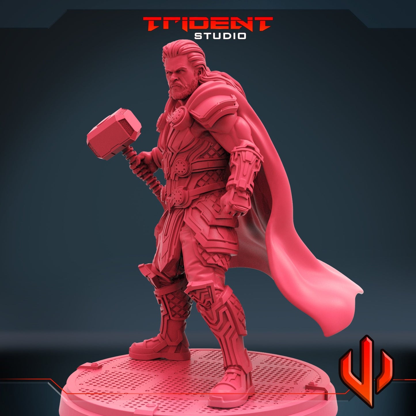 Thunder Love B - 40mm  Miniature | Crisis Protocol Proxy | Trident