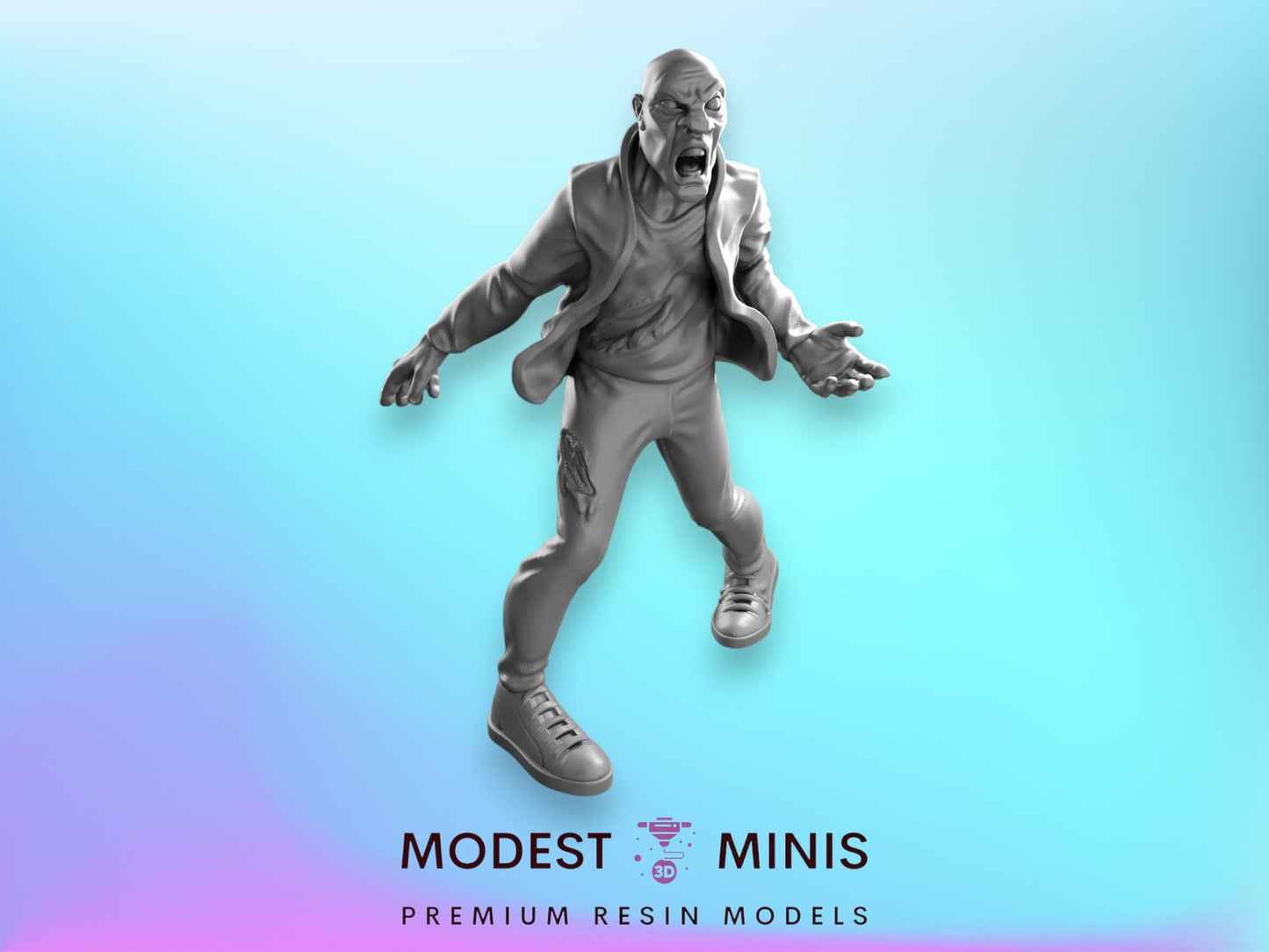 Zombie Walker 3 | 28mm - 100mm Scale Resin Mini | Zombicide | Vaultz