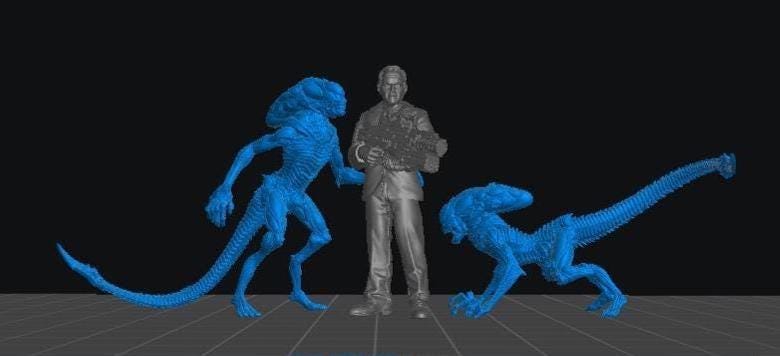 Xeno Burster - 28mm 32mm Scale Alien Miniature | RPG | Sci fi | Cyberpunk | Role Playing | DnD | Papsikel