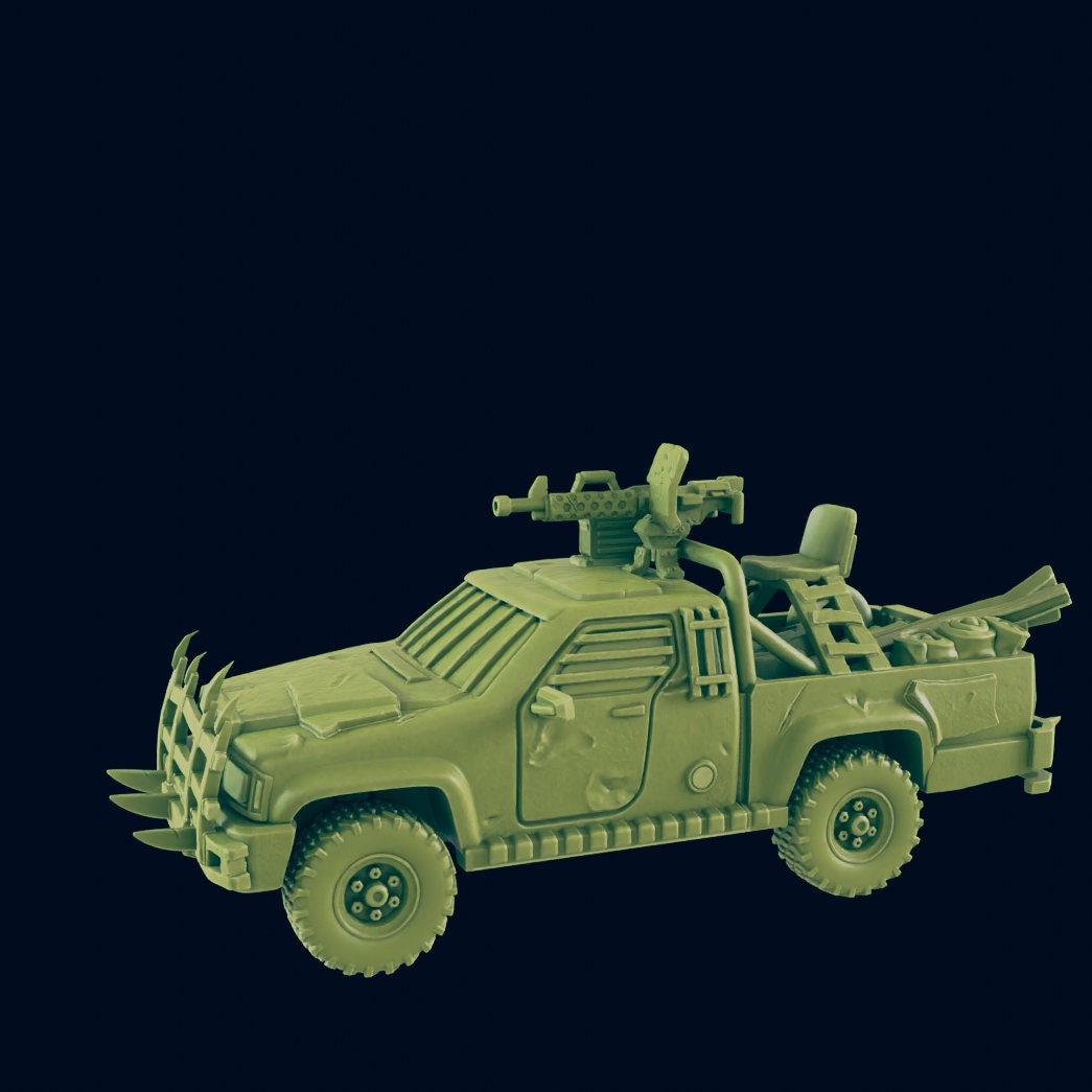 EC3D Badlands Truck | 28mm - 54mm Scale | Survivor Terrain | Fantasy Scatter | Sci Fi Terrain | EC3D Badlands