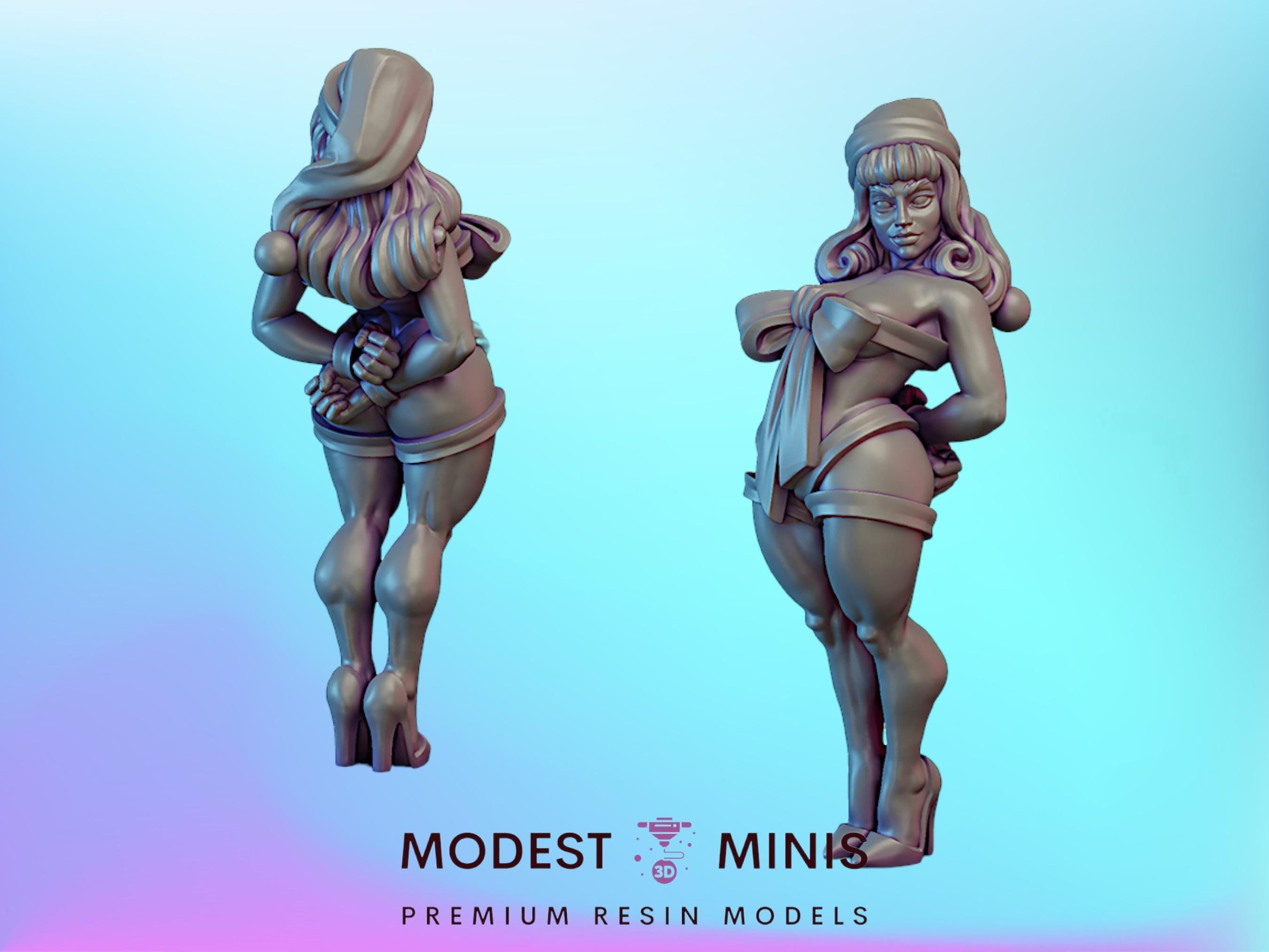 Mrs Santa | 28mm - 75mm Scale DnD Frostgrave Fantasy Mini | Vae Victis ...