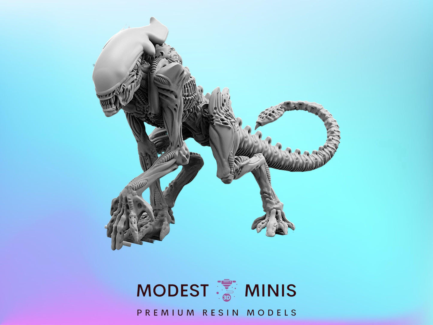 6pc Cheetah Aliens Set - Resin 3D Print Alien Miniature | RPG | Sci fi | Cyberpunk | Role Playing | DnD | Papsikel
