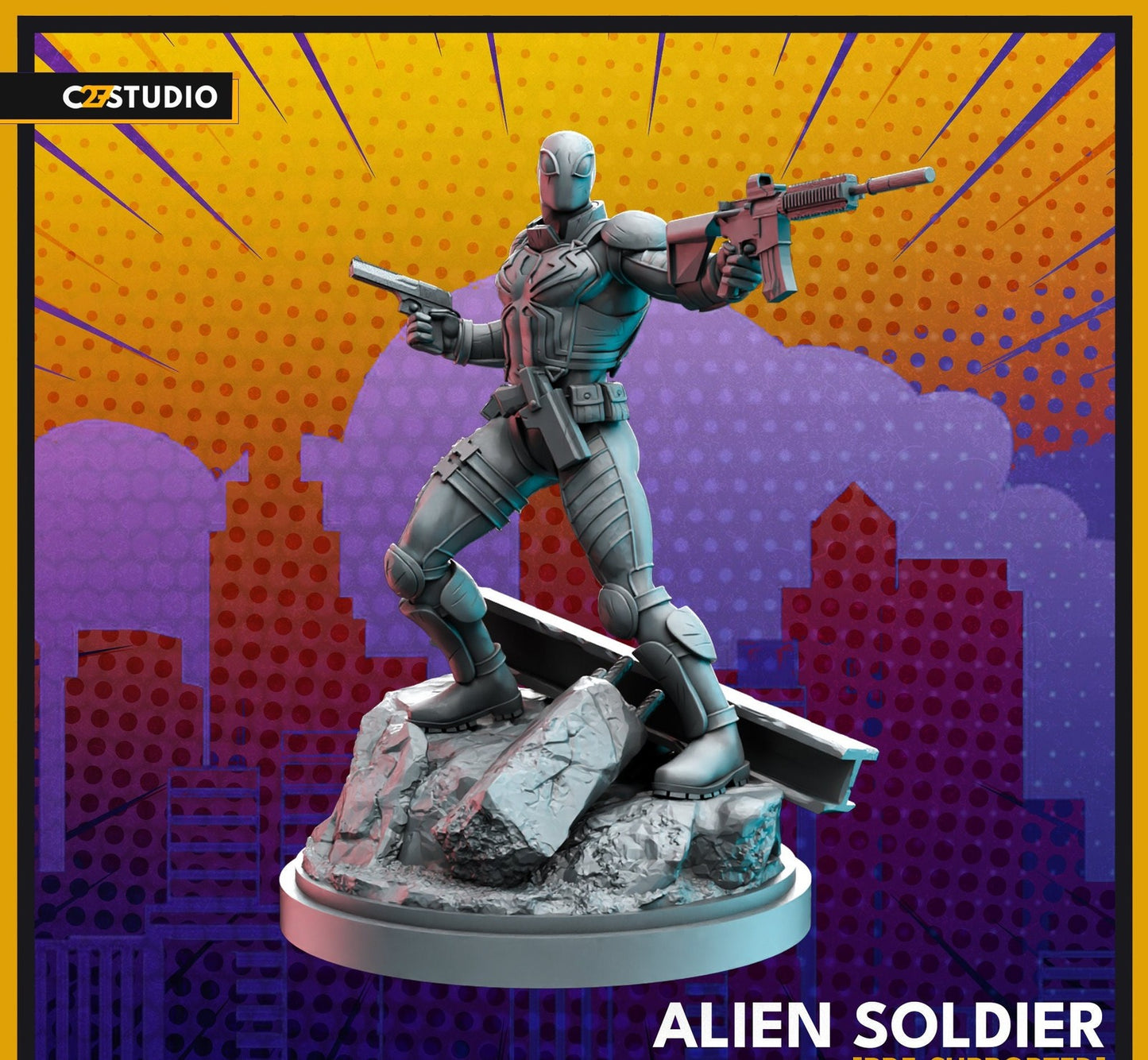 Alien Soldier - 32mm - 40mm Mini | Crisis Protocol Proxy | C27