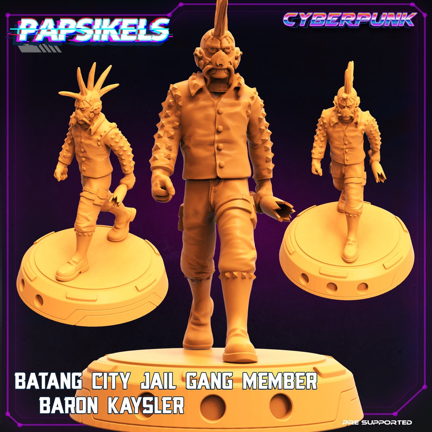 Cyberpunk Baron Kaysler - 32mm Scale Alien Miniature  | Batang City | Papsikels