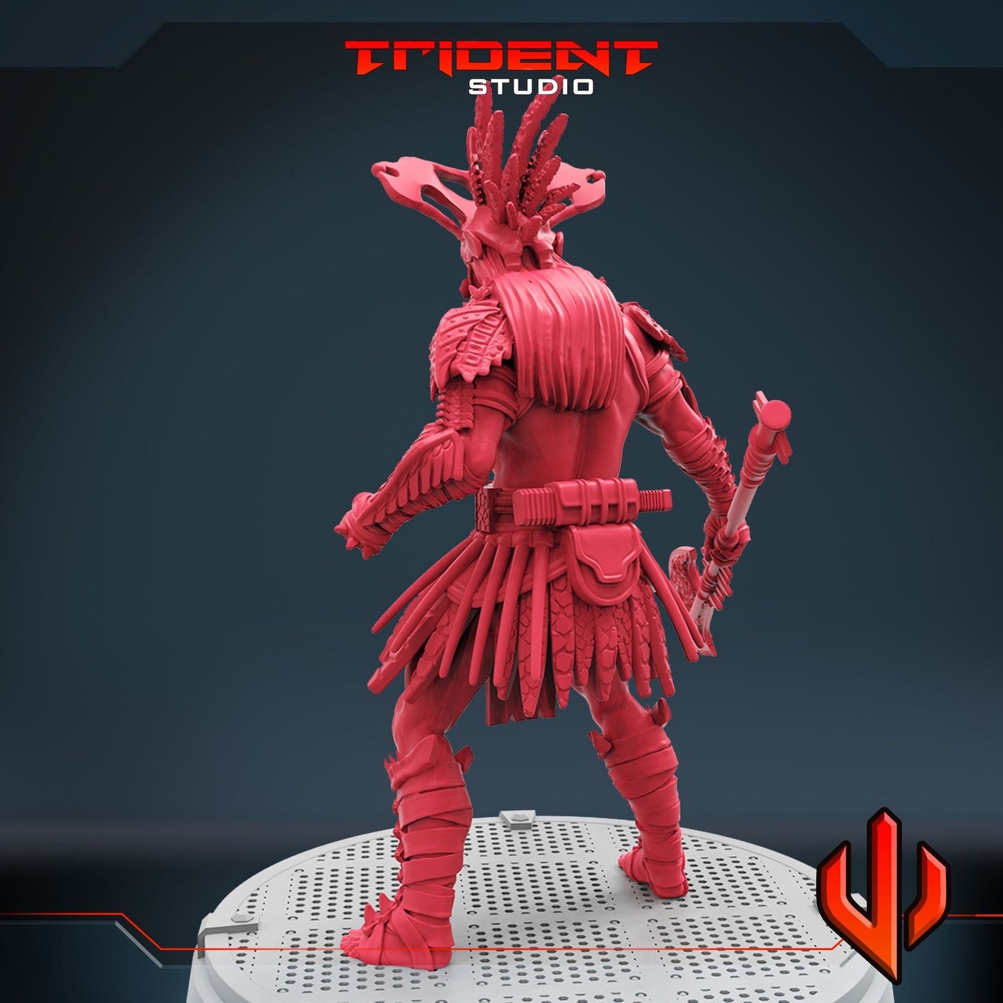 Water Warlord A - 40mm  Miniature | Crisis Protocol Proxy | Trident