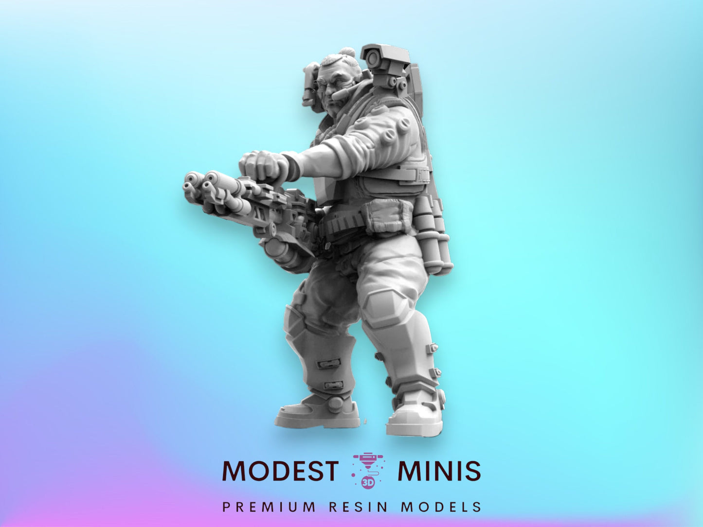Colonial Heavy Incenerator - 32mm Scale Alien Miniature | RPG | Sci fi | Cyberpunk | Role Playing | DnD | Papsikel