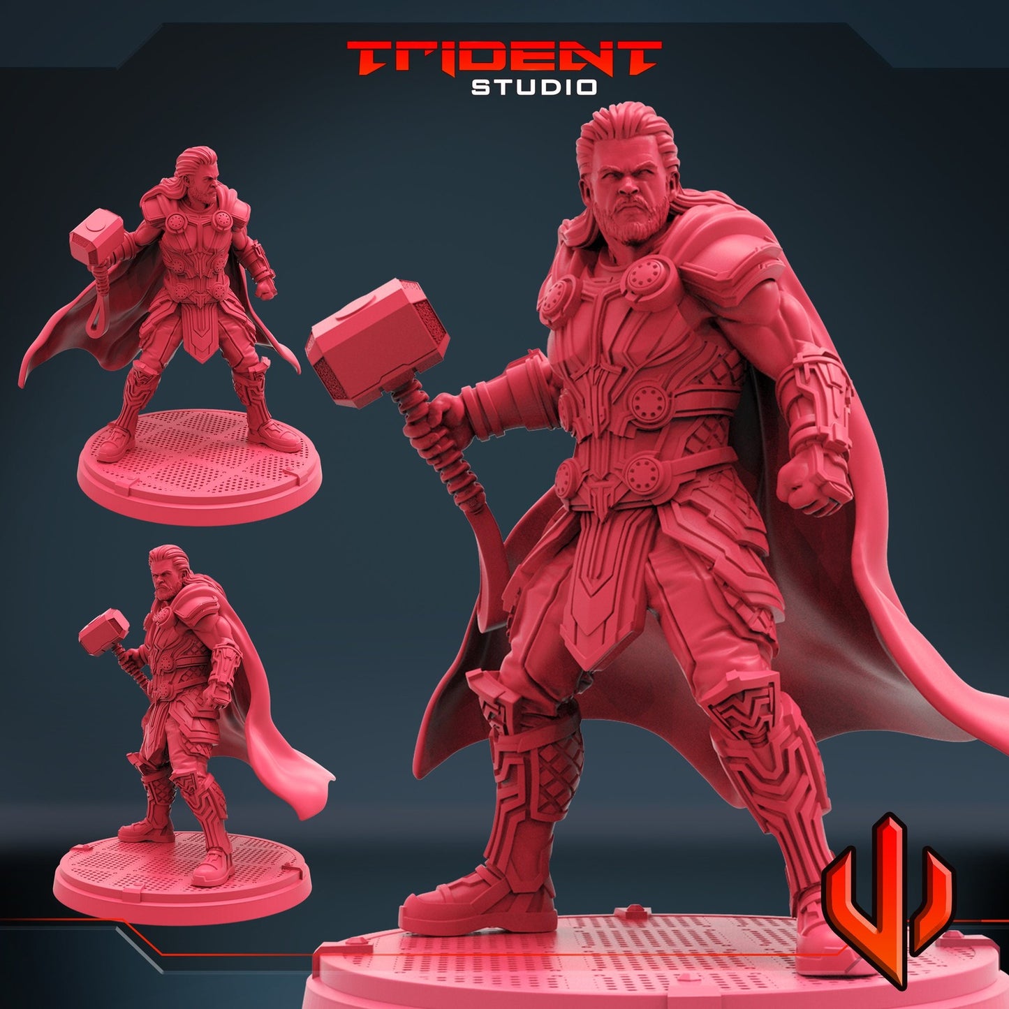 Thunder Love B - 40mm  Miniature | Crisis Protocol Proxy | Trident