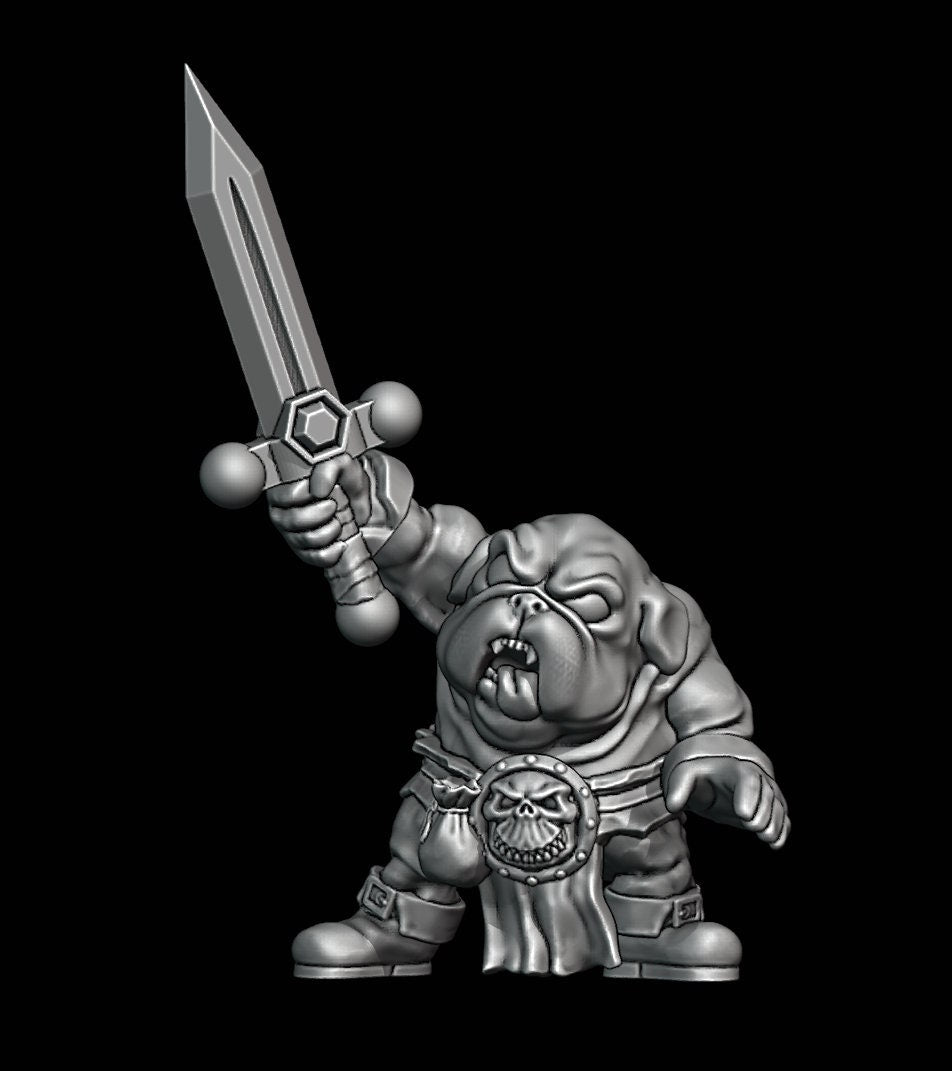 Pug Town Adventurers | Chibi | Resin Mini | DnD Miniature Dungeons and Dragons Fantasy