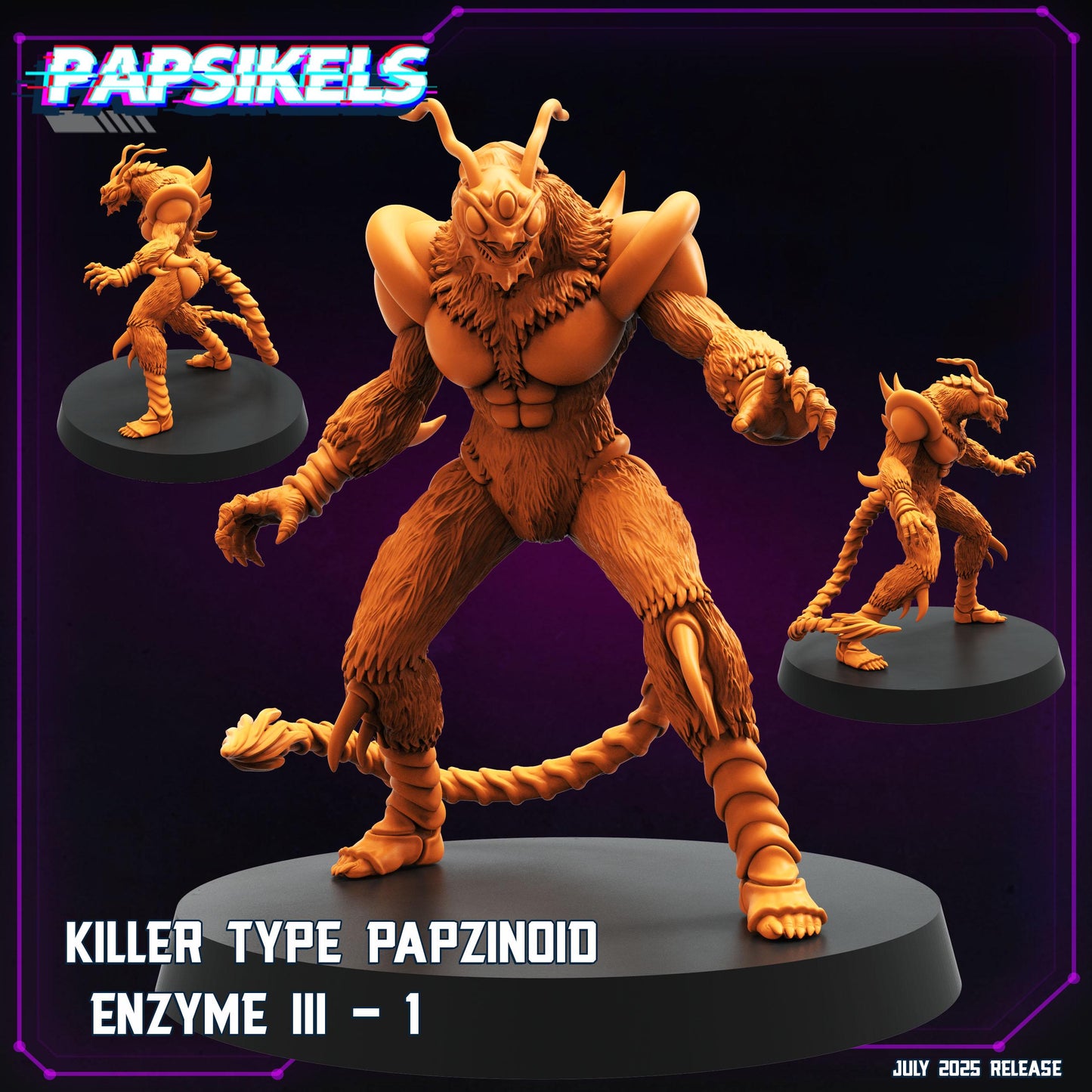 Papzinoid Enzyme III - Resin Cyberpunk Miniature  | Papsikels