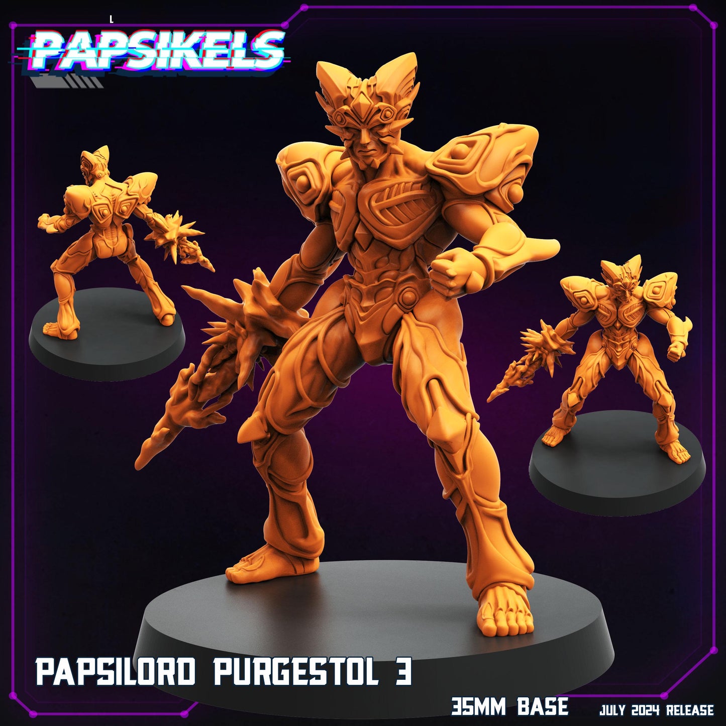 Papsilord Purgestol - Resin Cyberpunk Miniature  | Papsikels