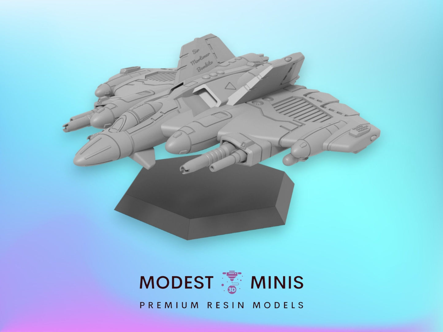 Kirg P Plane Aerospace | 1:265 | 6mm Battletech Scale | Mecha | Sir Mortimer