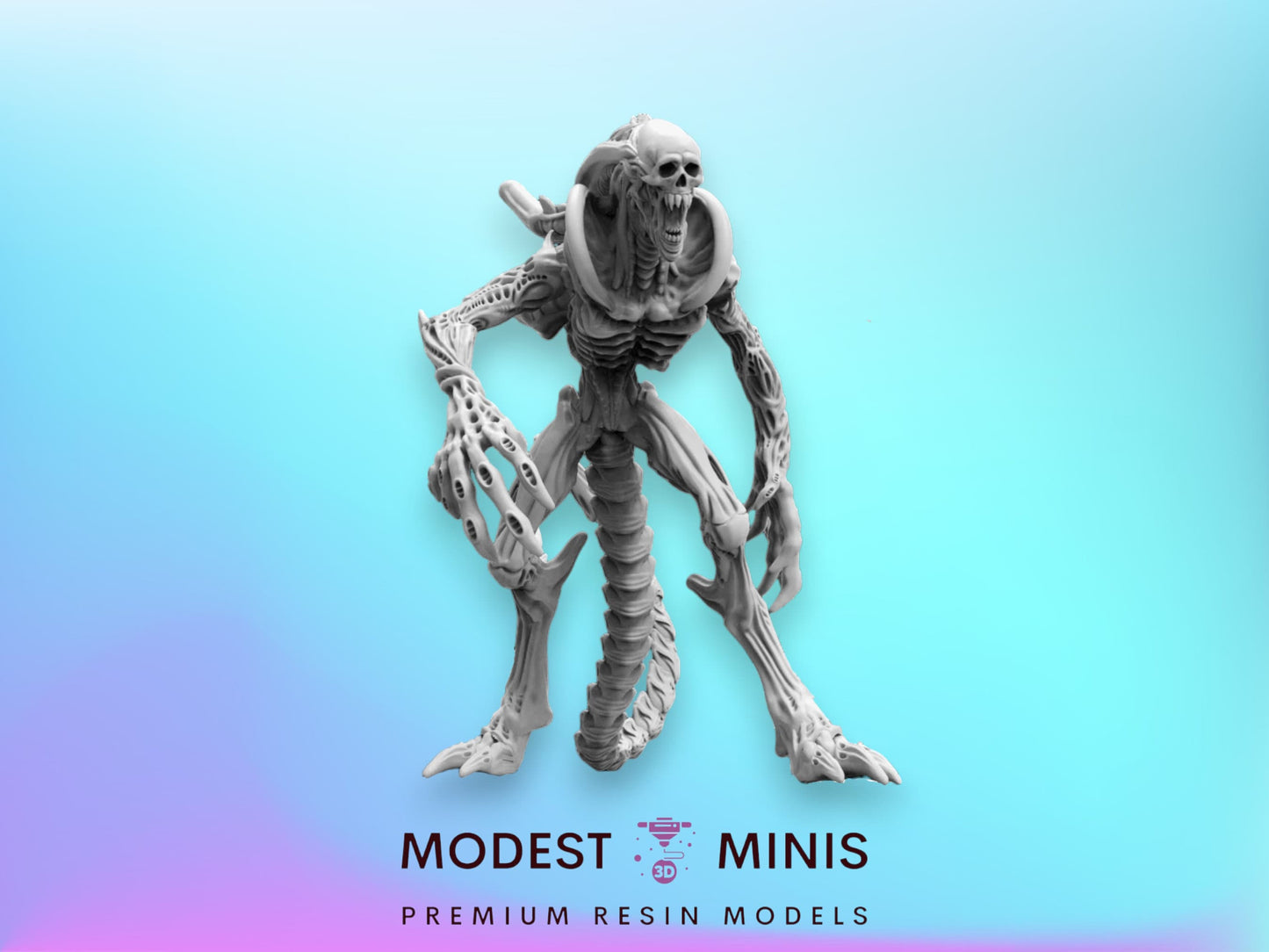 75mm Royal Brood Horror - 32mm Scale Miniature | RPG | Sci fi | Cyberpunk | Role Playing | DnD | Papsikel
