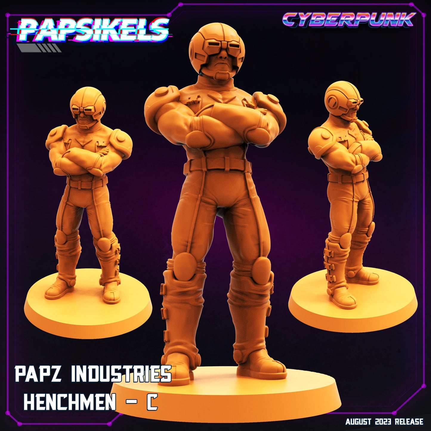 Papz Henchmen - Resin Cyberpunk Miniature  | Papsikels