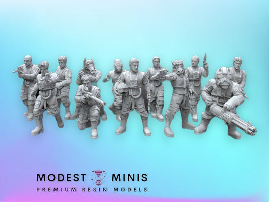 12pc Wraith Squad - 28mm - 40mm Scale | Star Wars Legion Mini