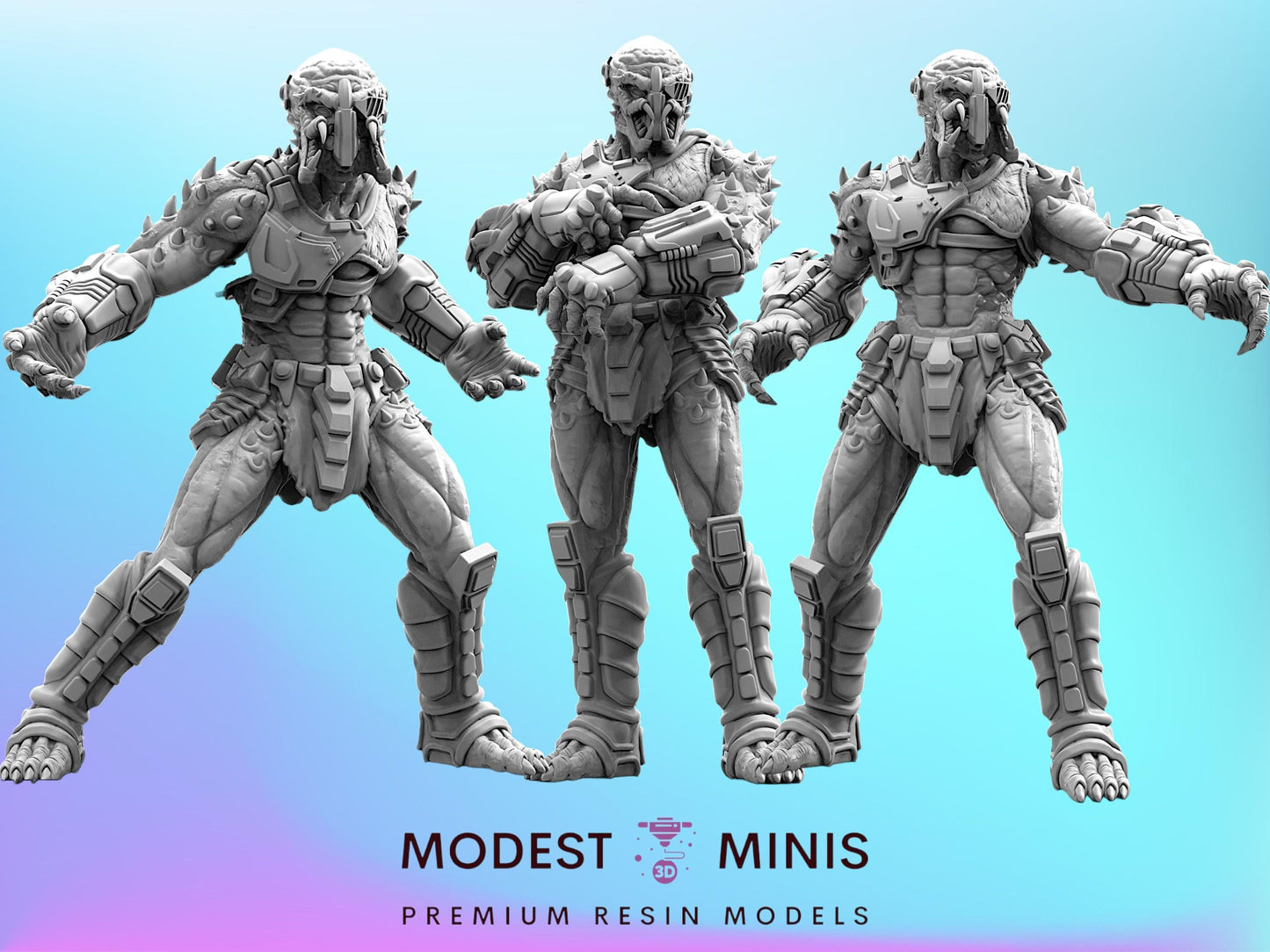 Pilot Killer Skull Hunter - Resin 3D Print Alien Miniature | RPG | Sci fi | Cyberpunk | Role Playing | DnD | Papsikel