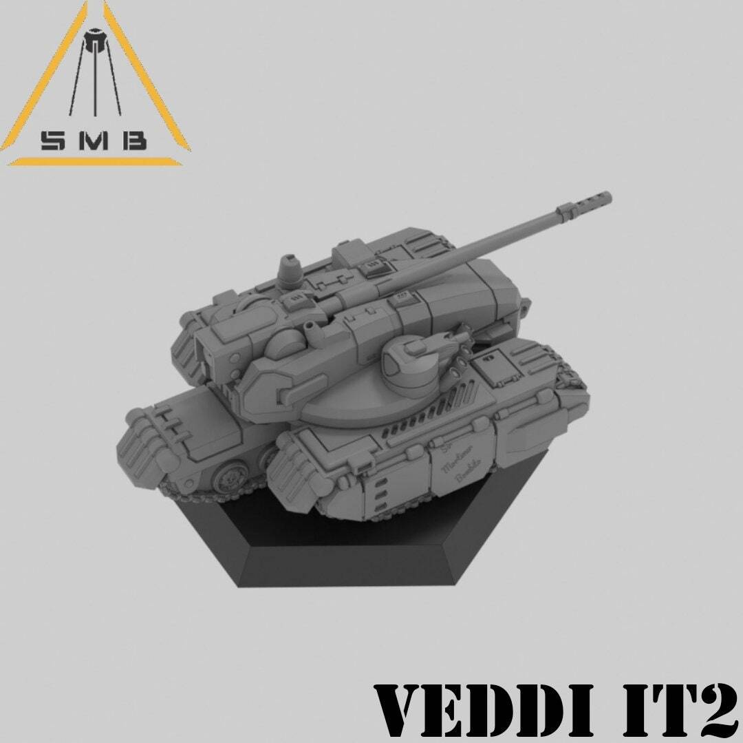 Veddi IT2 Tank  | 1:265 | 6mm Battletech Scale | Mecha | Sir Mortimer