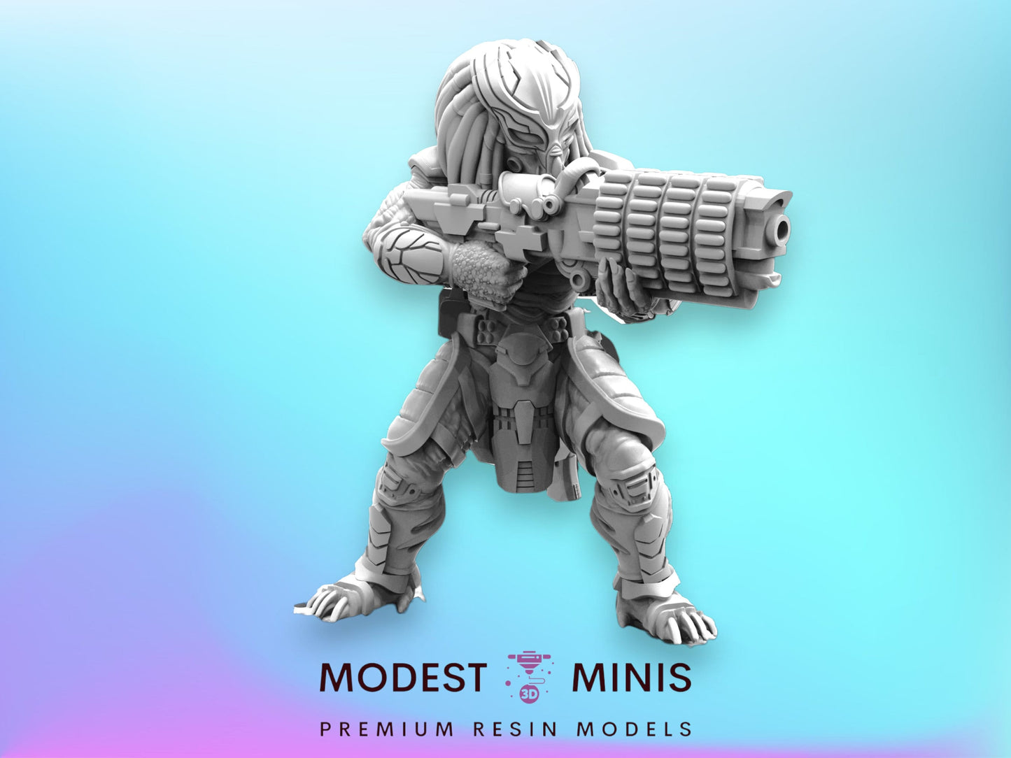 Dishonored Badblood Rekor - 32mm Scale Alien Miniature | RPG | Sci fi | Cyberpunk | Role Playing | DnD | Papsikel Skull Hunters