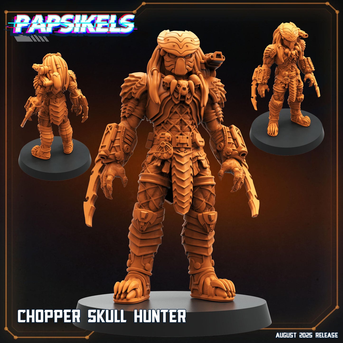 Chopper Skull Hunter - Resin 3D Print Alien Miniature | RPG | Sci fi | Cyberpunk | Role Playing | DnD | Papsikel