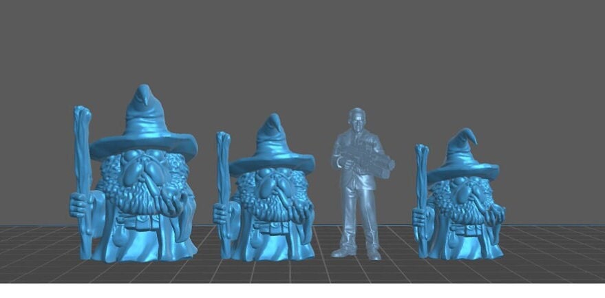 Pug Town Adventurers | Chibi | Resin Mini | DnD Miniature Dungeons and Dragons Fantasy