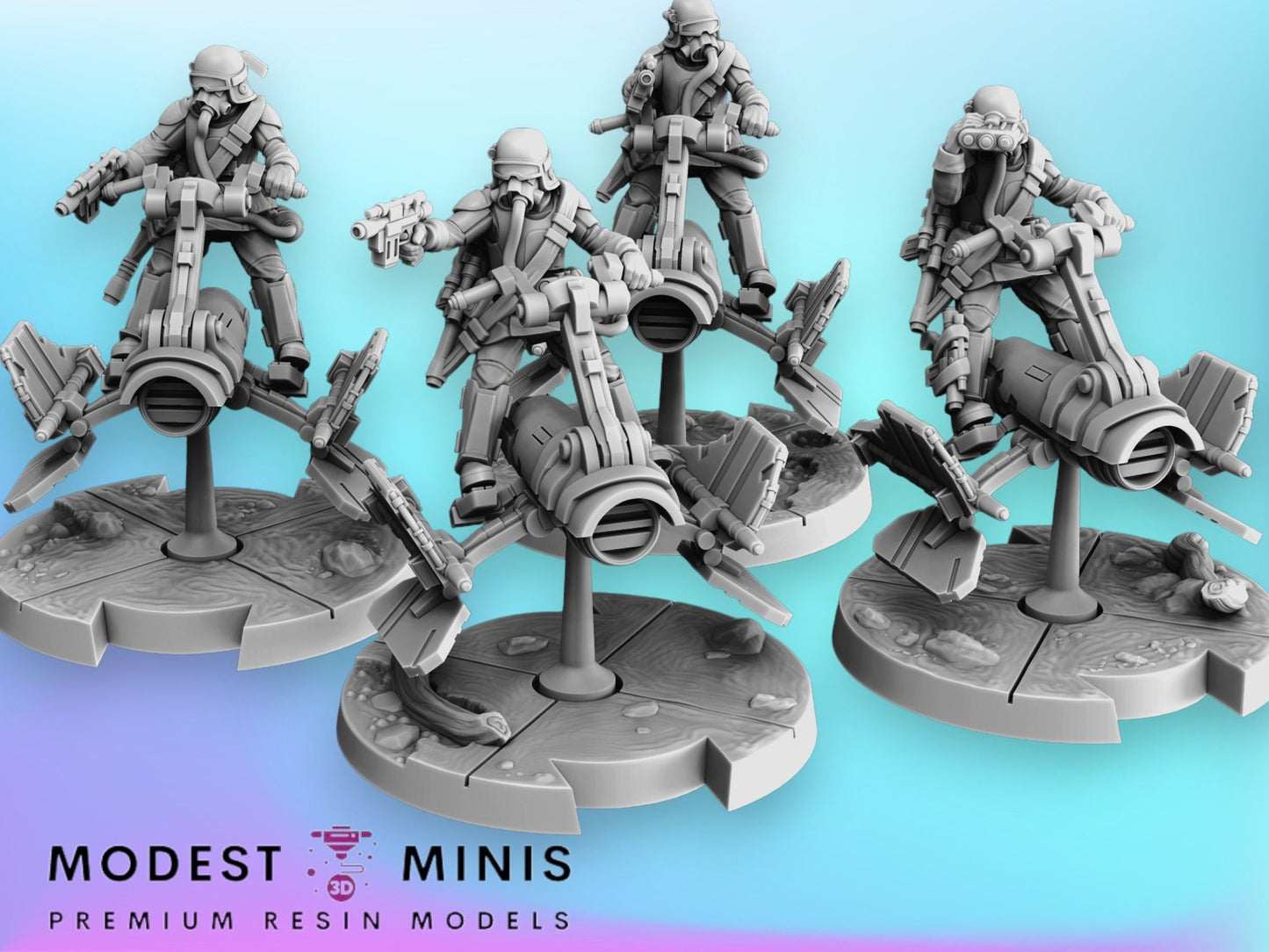 Swamp Trooper Light Speeder - 28mm - 40mm Scale | Jandro | Star Wars Legion Mini