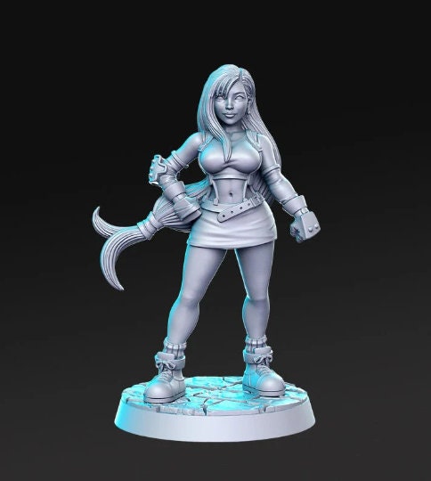 Dhiva - 32mm Scale DnD Miniature | Dungeons and Dragons | JRPG Mini - RN Estudio