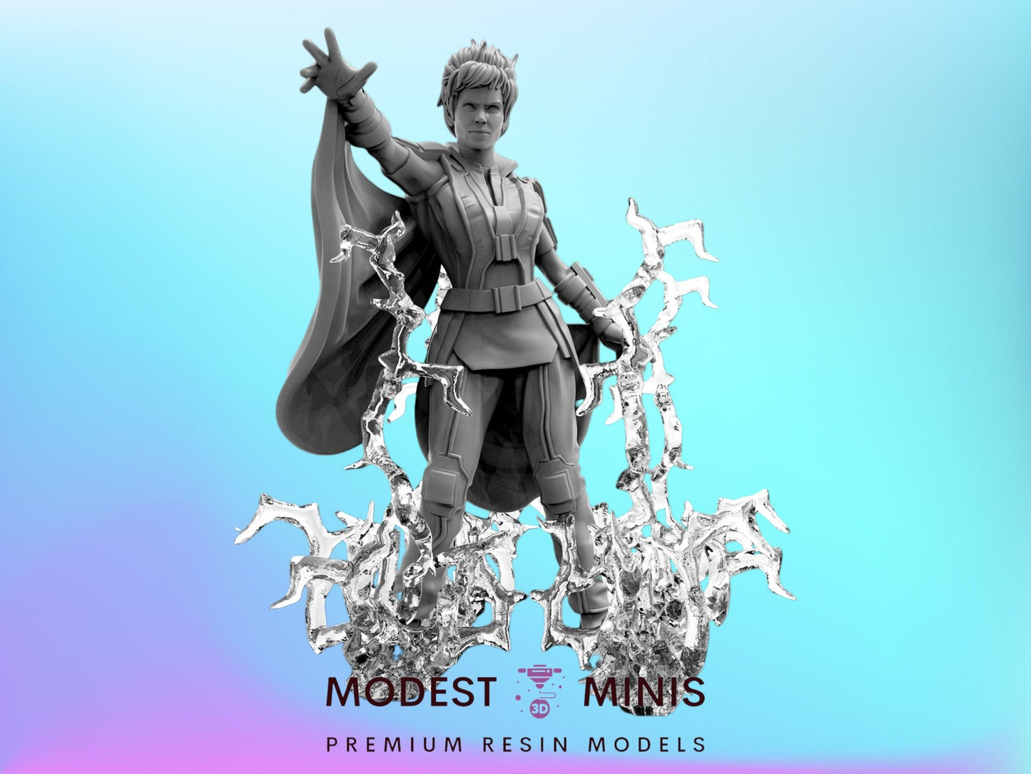 DOFP Weather Witch Storm - 40mm  Miniature | Crisis Protocol Proxy | Trident