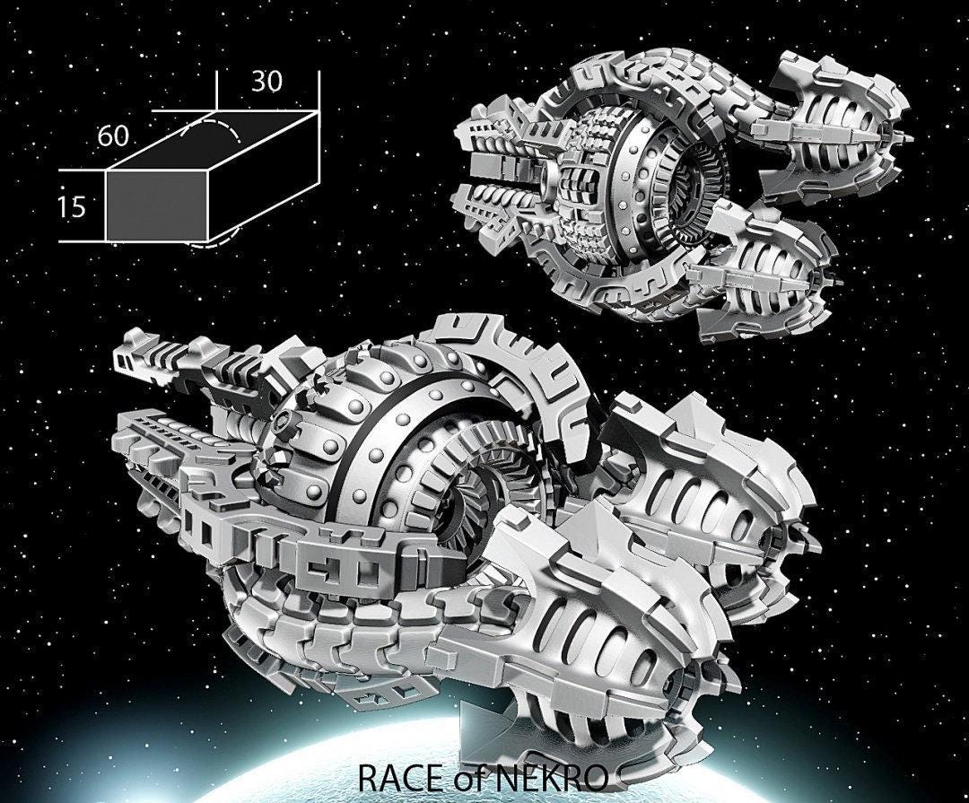 Nekro Flagship - Twilight Imperium | Fleetscale | Starfinder | Billion Suns | Starmada | Firefly | Terra Conflict