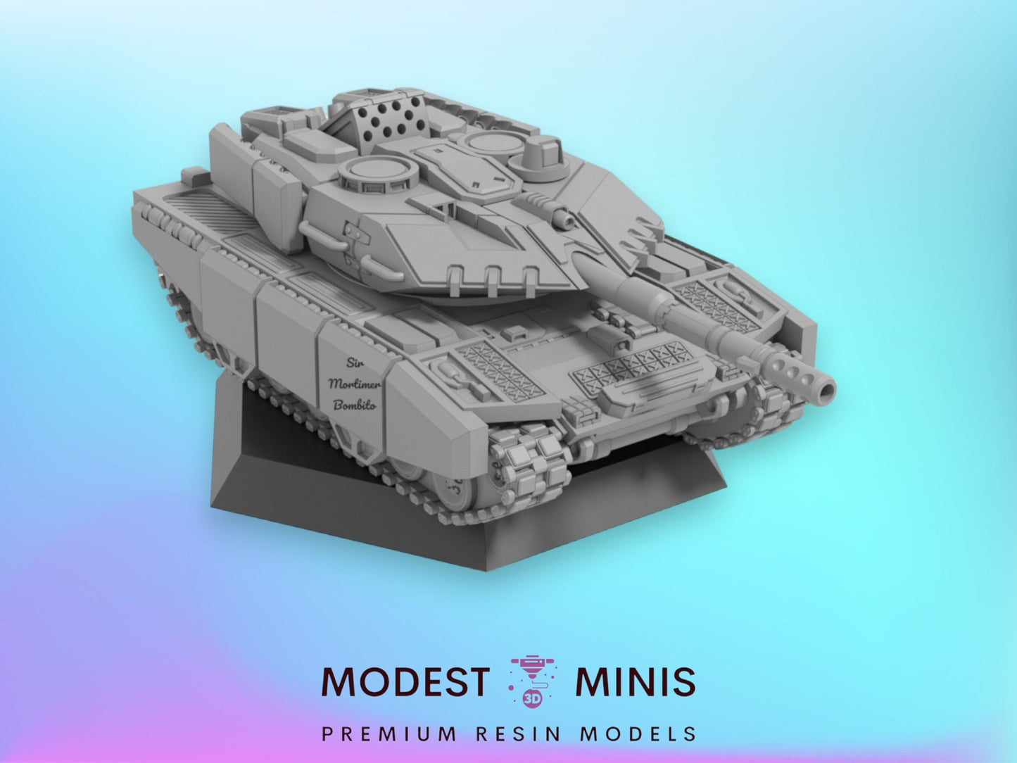 Leo3A11 Heavy Tank | 1:265 | 6mm Battletech Scale | Mecha | Sir Mortimer