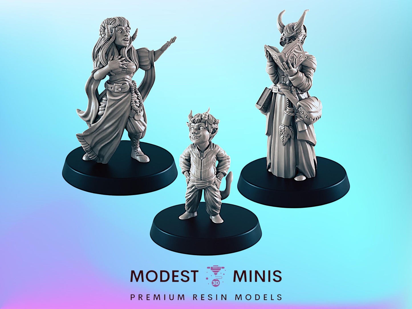 Demonkin  | 25mm - 100mm Scale | DnD | EC3D Fantasy Mini | Everyday Folk