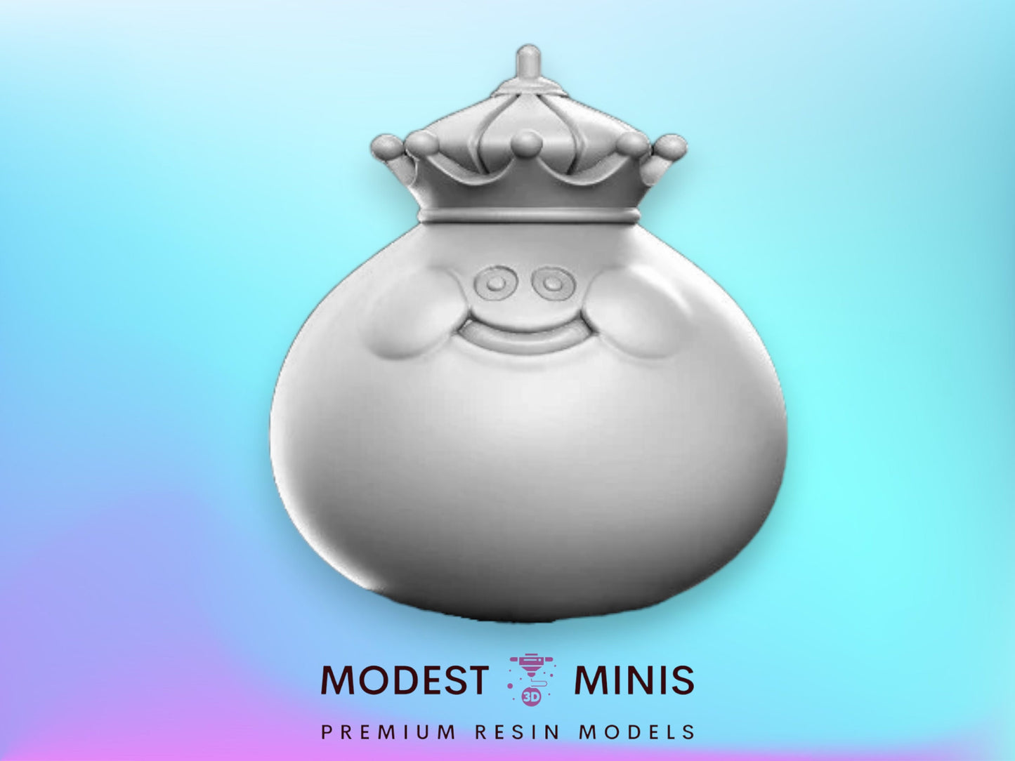 The Royal Blob - 32mm Scale DnD Miniature | Dungeons and Dragons | JRPG Mini - RN Estudio