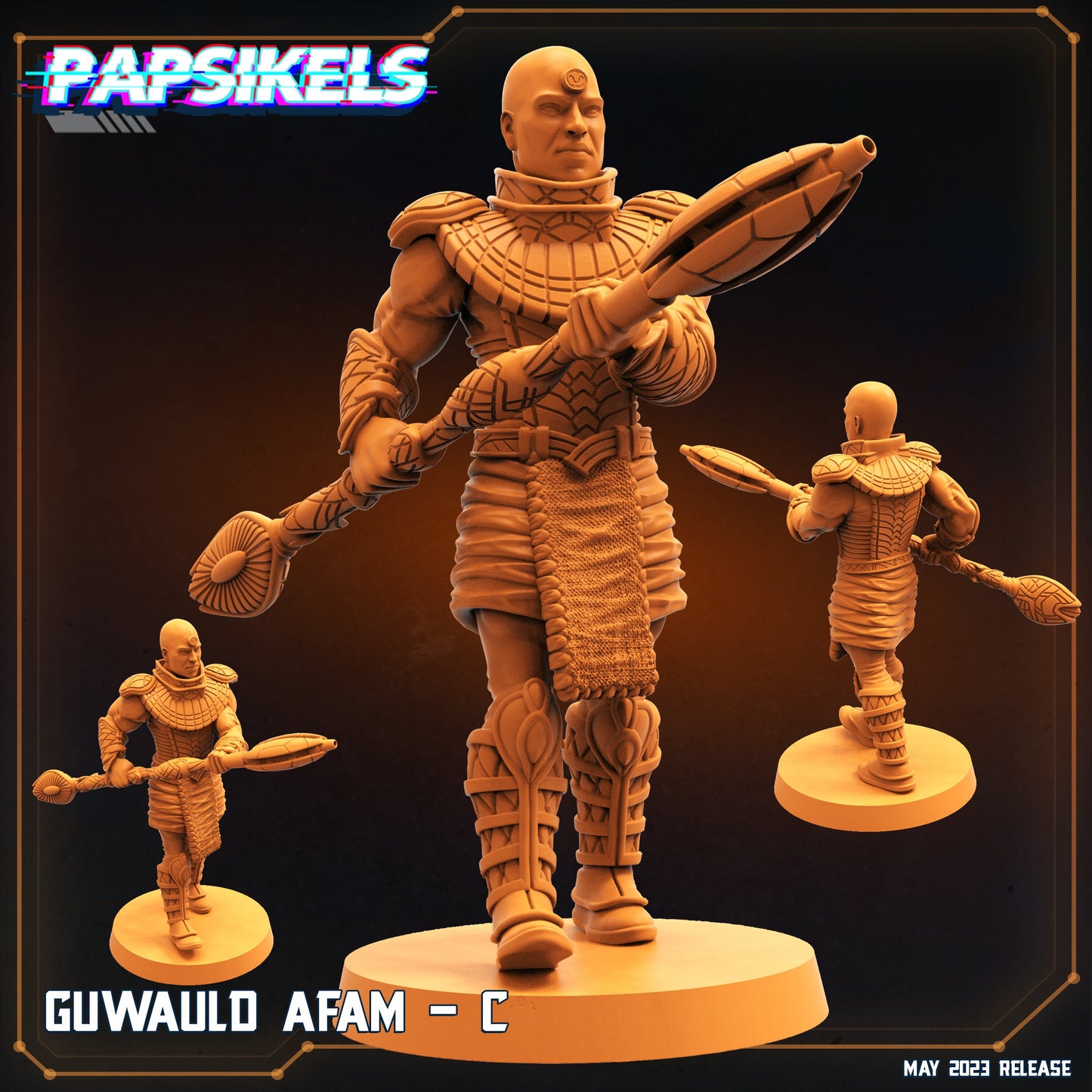 4pc Guwauld AFAM Set - Resin 3D Print Alien Miniature | RPG | Sci fi | Cyberpunk | Role Playing | DnD | Papsikel Star Entrance