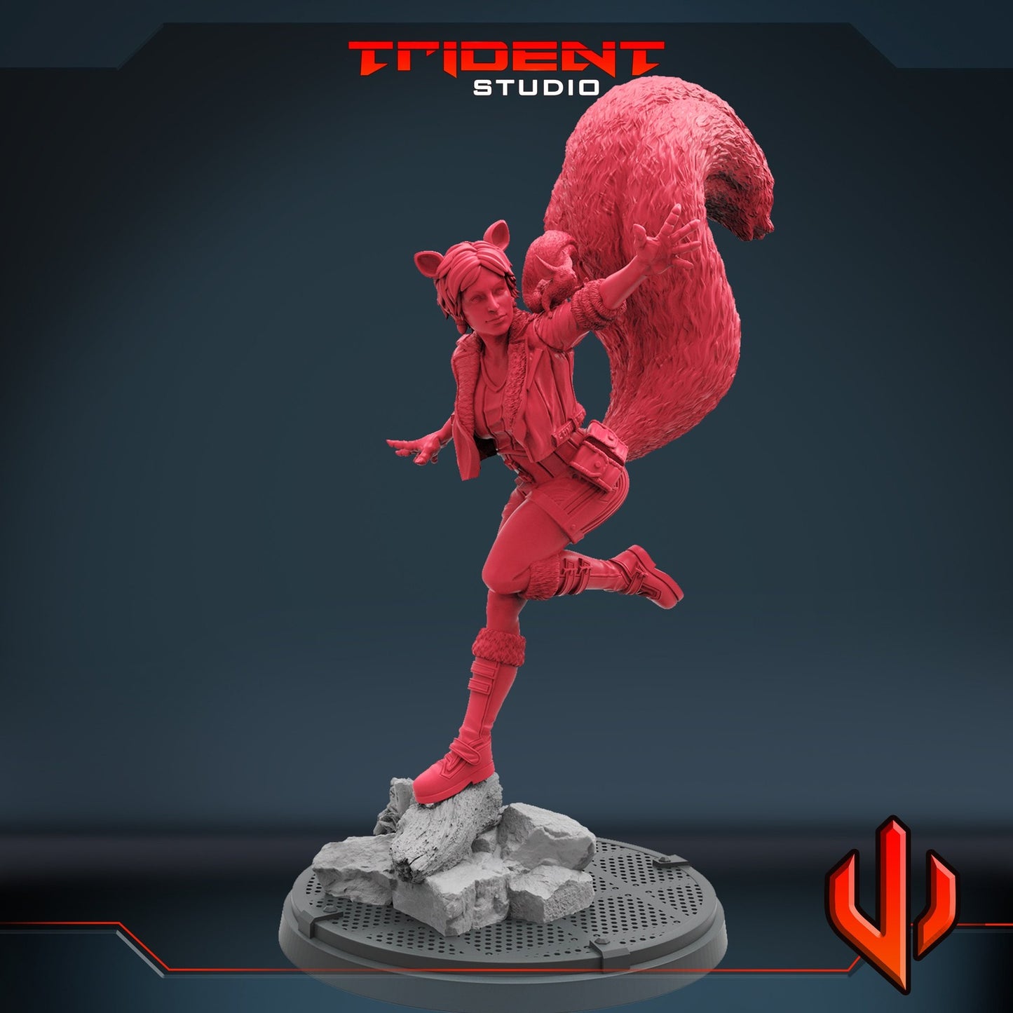 Unbeatable Squirrel Girl - 40mm  Miniature | Crisis Protocol Proxy | Trident