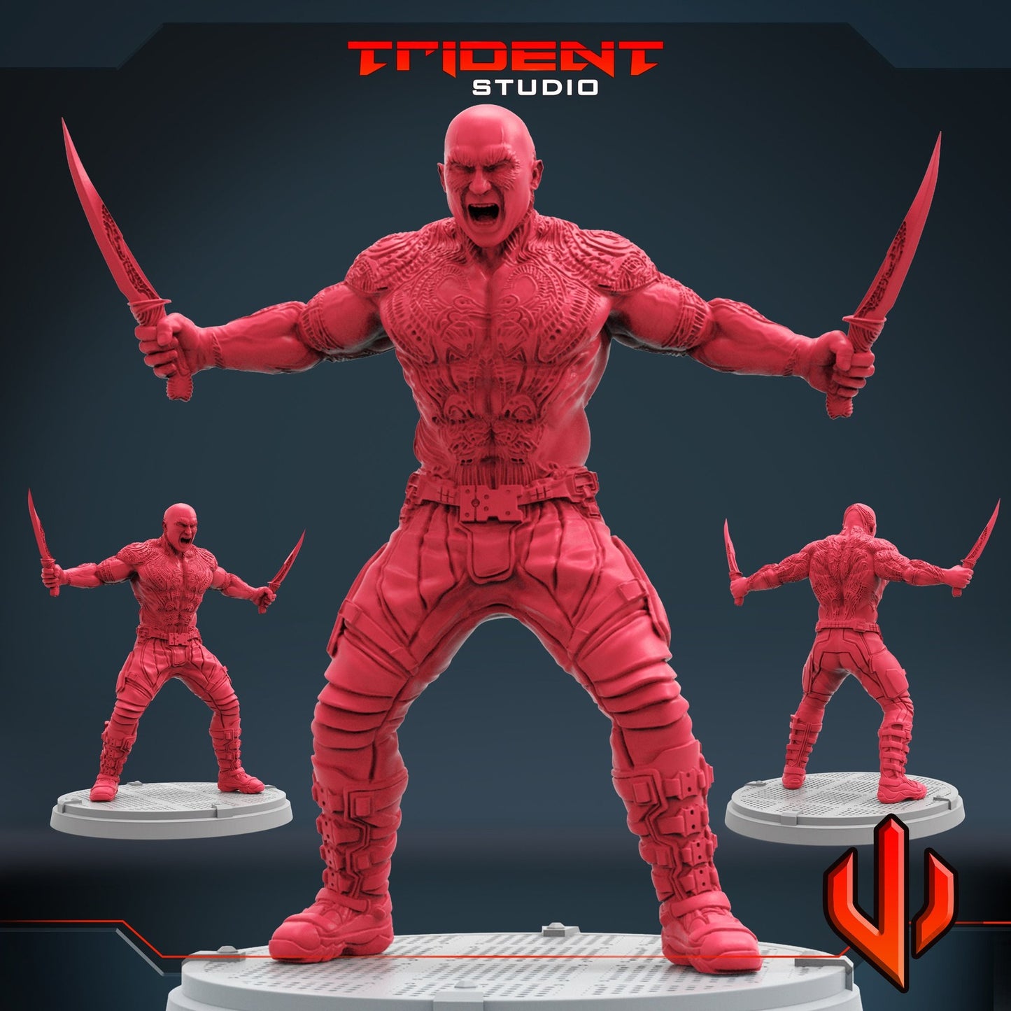 Draxent B - 40mm  Miniature | Crisis Protocol Proxy | Trident