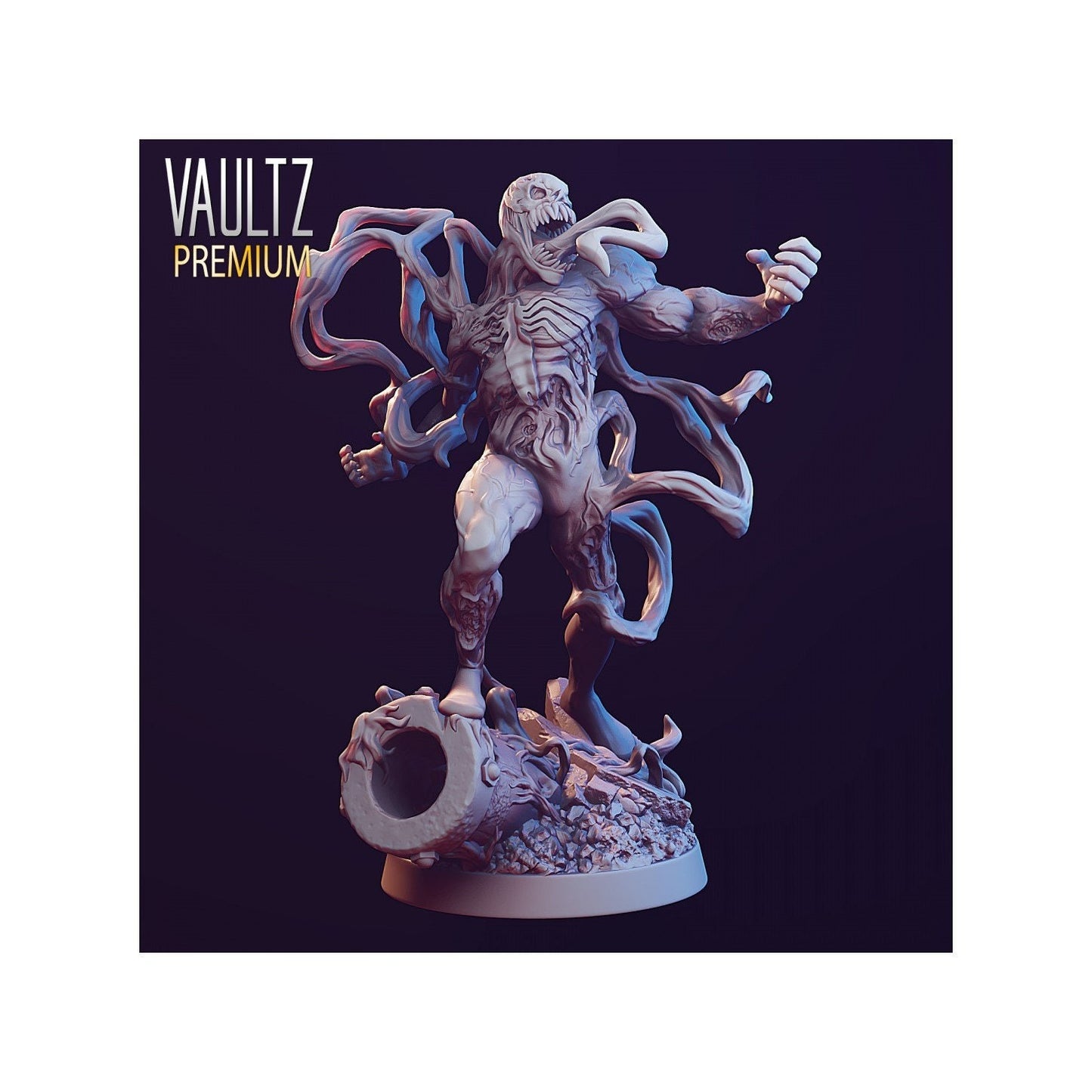 Zombie Symbiote | 28mm - 100mm Scale Resin Mini | Marvel Zombicide | Vaultz