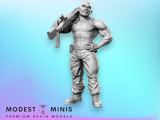 Joe Pushback - 28mm 32mm Scale DnD Miniature | Dungeons and Dragons | RN Estudio