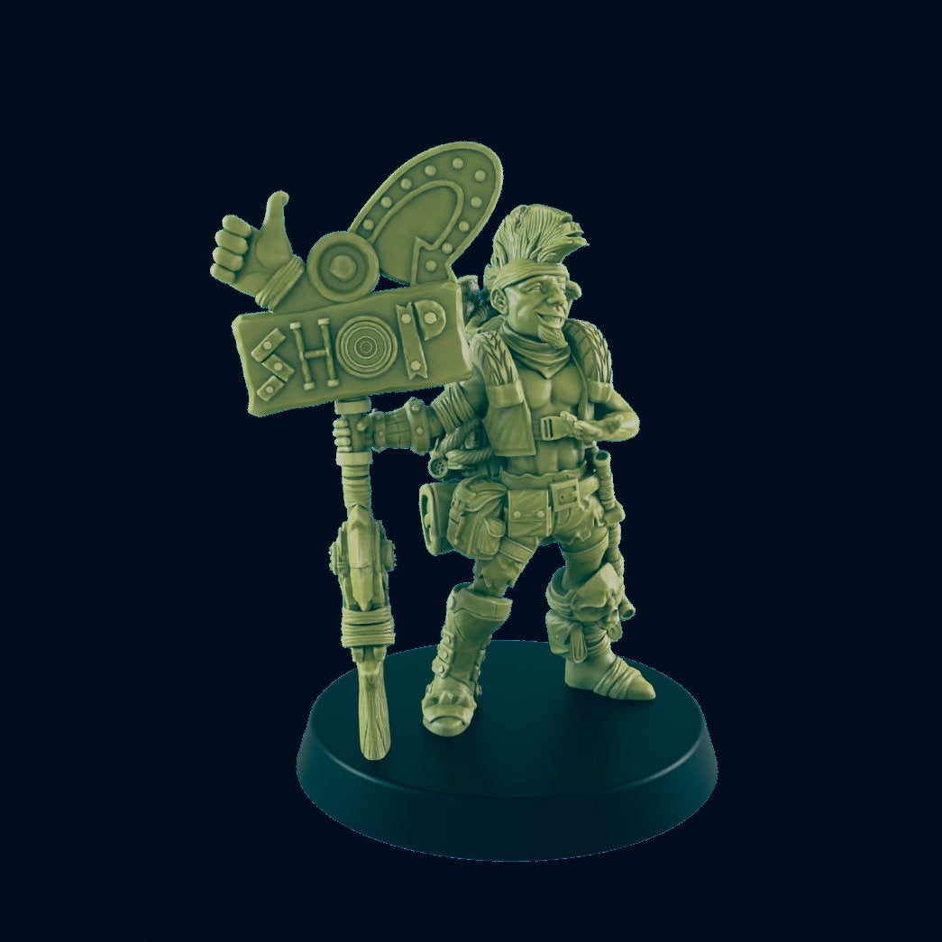 Shop Keeper | 28mm - 100mm Scale Resin Mini - Survivors | Zombicide | Badlands | Walking Dead