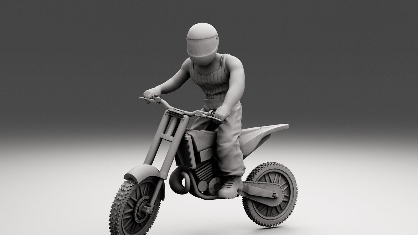Biker Gang Set - 28mm Scale Resin Military Miniature | Zona Alfa | Spectre Ops Mini