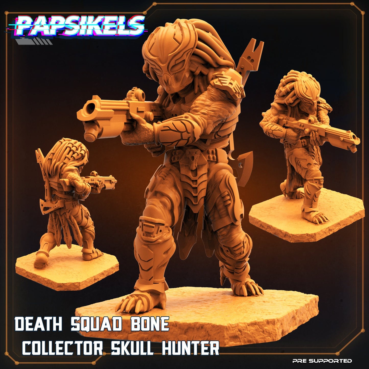 Death Squad Bone Collector - Resin 3D Print Alien Miniature | RPG | Sci fi | Cyberpunk | Role Playing | DnD | Papsikel