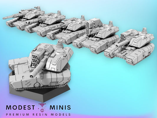 MBT Euro Omnitank 5 Designs | 1:265 | 6mm Battletech Scale | Sir Mortimer