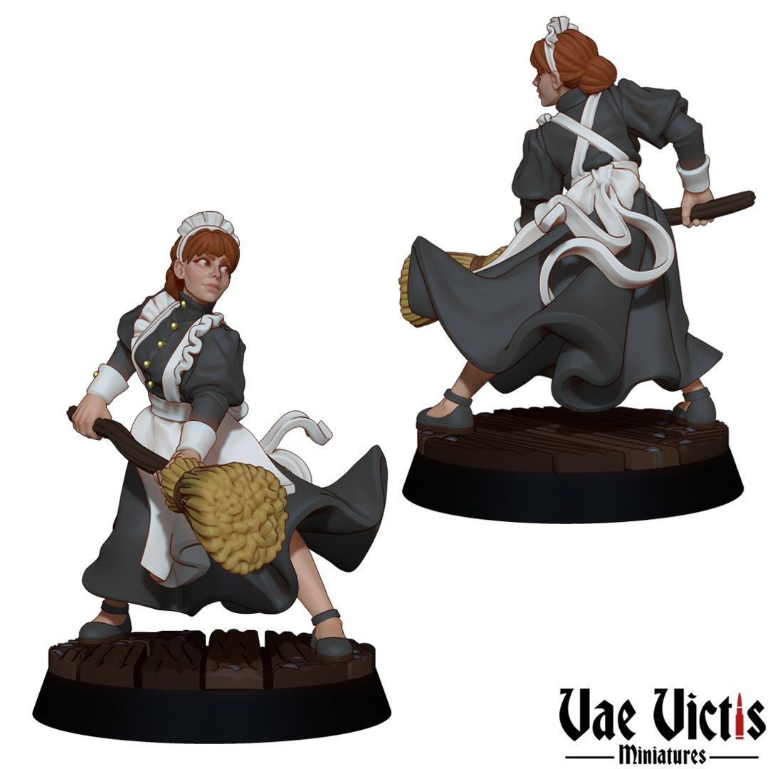 The Hotel Staff | 28mm - 75mm Scale | DnD Frostgrave Mini | Vae Victis Fantasy
