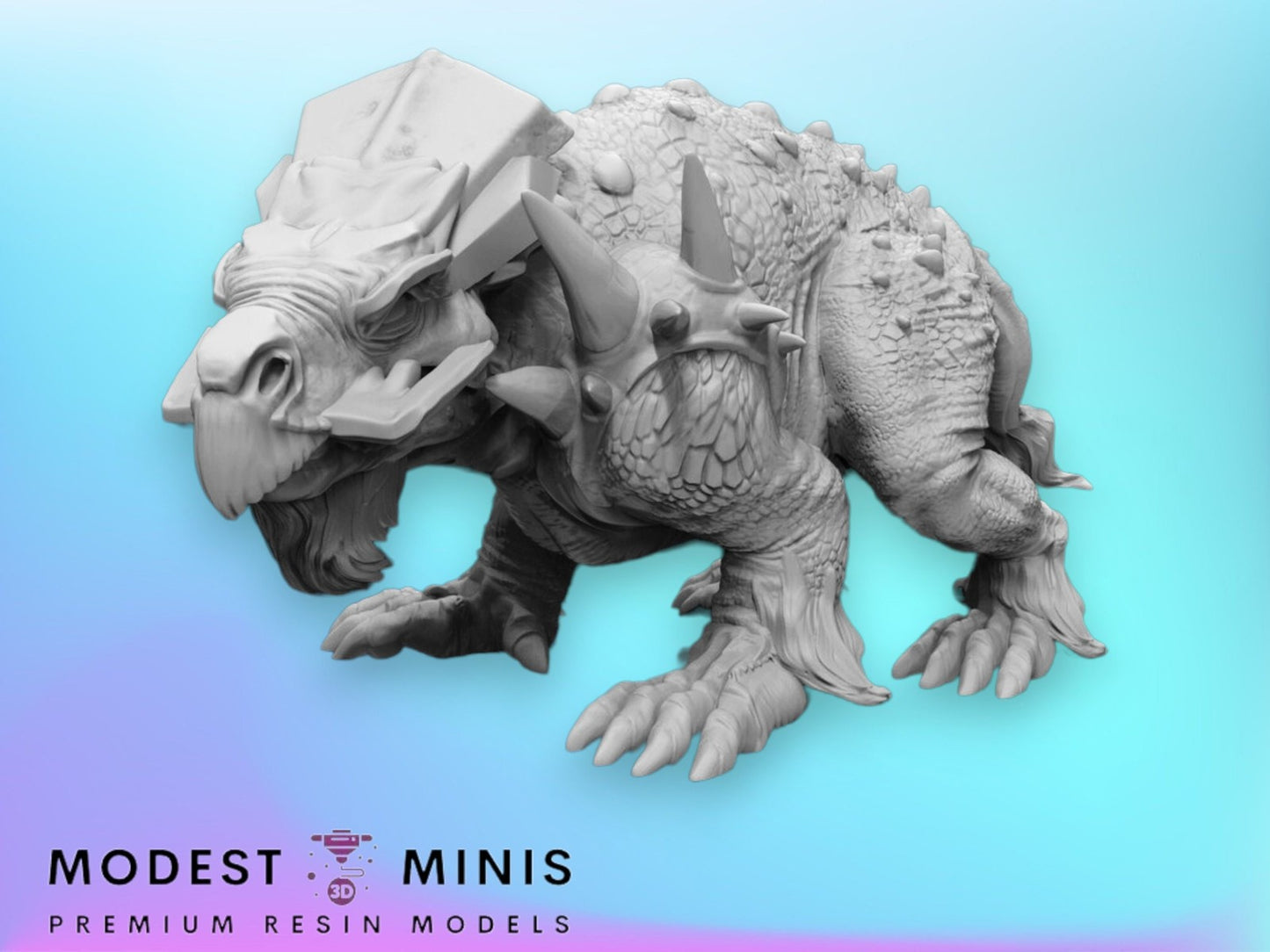 Triceratops Master - 28mm - 40mm Scale | Star Wars Legion Mini