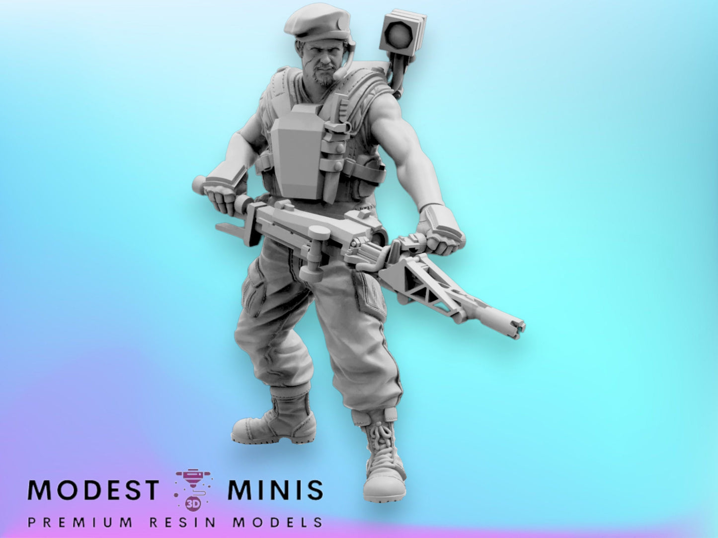 Colonial Marine Draydon - 32mm Scale Alien Miniature | RPG | Sci fi | Cyberpunk | Role Playing | DnD | Papsikel