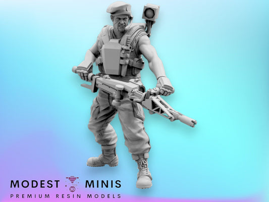 Colonial Marine Draydon - 32mm Scale Alien Miniature | RPG | Sci fi | Cyberpunk | Role Playing | DnD | Papsikel