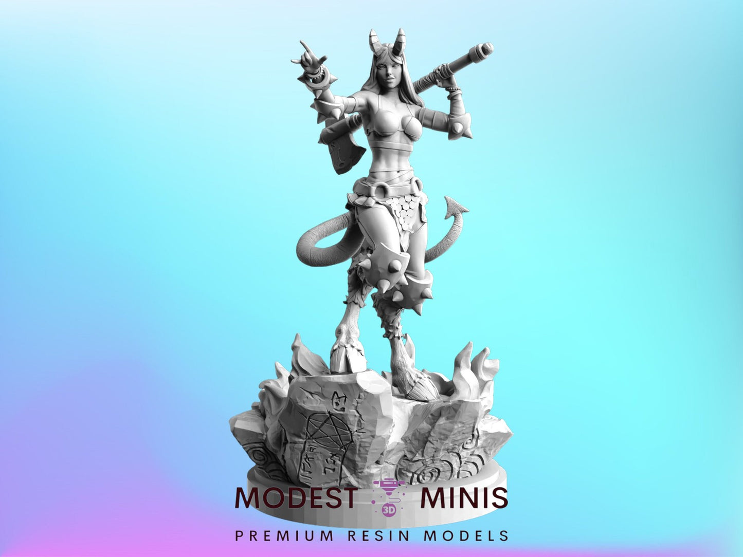 Satyr Queen - 32mm - 40mm Mini | Crisis Protocol Proxy | C27
